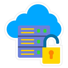 Unsecure Server Sticker Icon