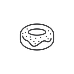 Doughnut line icon