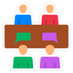 Meeting Sticker Icon