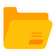 Folder Sticker Icon