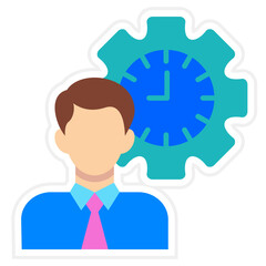 Punctuality Sticker Icon