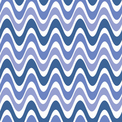 Abstract wavy line pattern design background. Vector geometric seamless element in blue and purple. 