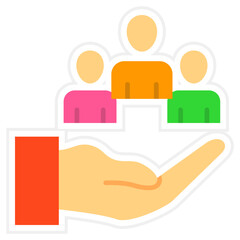 Human Resources Sticker Icon