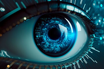 future technology abstract eye concept Generative AI