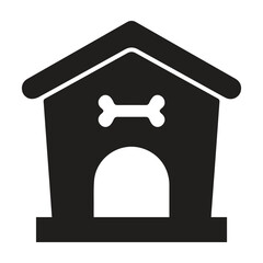 Dog, dog house, house icon