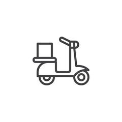 Delivery service line icon