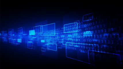 technology background with hi-tech digital data