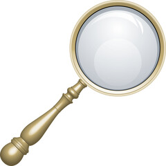 クラシカルな金属製の虫眼鏡　ルーペ © kimkimchin