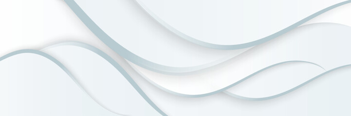Stylish White Banner with Zen-like Feel