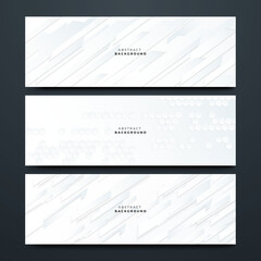 Visual White Banner with Soft Textures