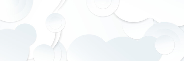 Corporate Banner with Simple Geometric Shapes