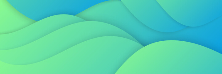 Stylish Blue and Green Abstract Background for Creative Design