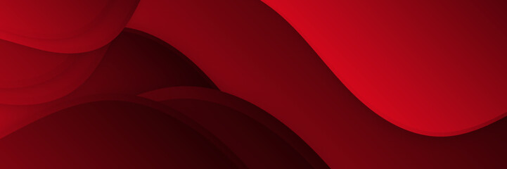 Contemporary Black and Red Abstract Background with Elegant Lines