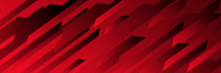 Fiery Black and Red Vector Banner with Vibrant Colors © Roisa