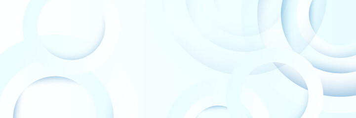 Corporate Banner with Simple Geometric Shapes