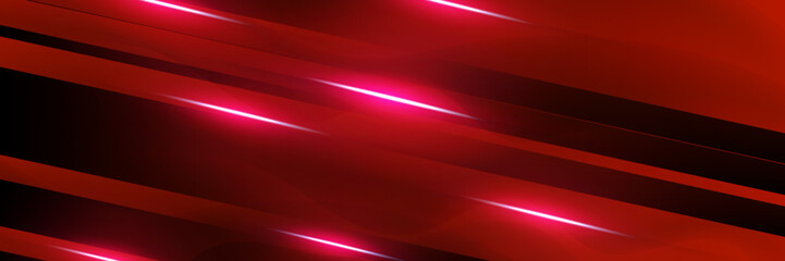 Fototapeta premium Contemporary Black and Red Abstract Background with Elegant Lines