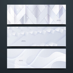 Fototapeta premium Clean and Minimalistic White Banner