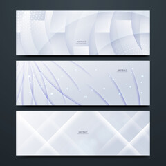 Fototapeta premium Simple and Creative White Banner Template