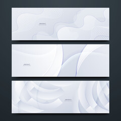 Fototapeta premium Stylish White Banner with Zen-like Feel