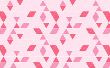 ピンクのトライアングルのパターン背景