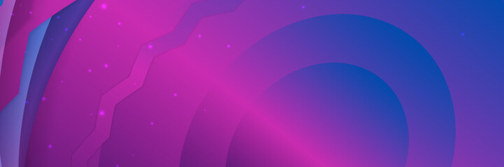 Stunning Blue and Purple Gradient Banner with Zen-Like Style