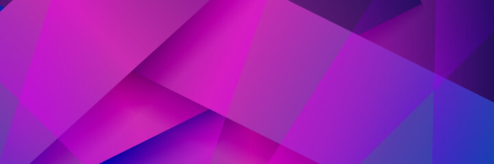 Elegant Abstract Banner with Gradient Blue and Purple Colors