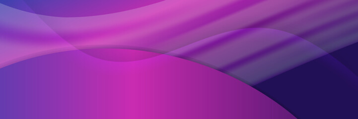 Blue and Purple Banner with Elegant Textile-Like Pattern