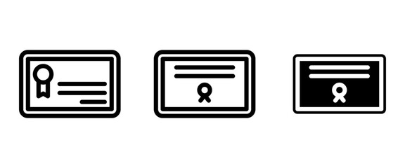Obraz premium certificate icon or logo isolated sign symbol vector illustration - high quality black style vector icons