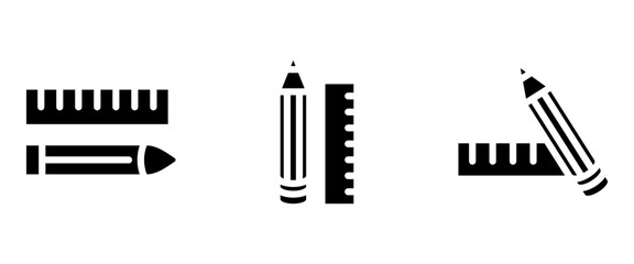 pencil icon or logo isolated sign symbol vector illustration - high quality black style vector icons