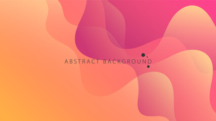 Modern Abstract Background Fluid Liquid Wave Lines and Purple Orange Gradient Color