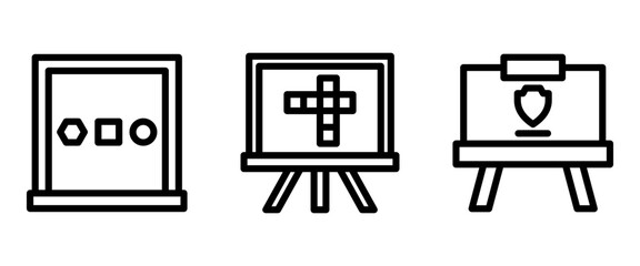 school board icon or logo isolated sign symbol vector illustration - high quality black style vector icons