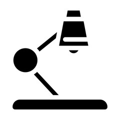 table lamp icon or logo isolated sign symbol vector illustration - high quality black style vector icons