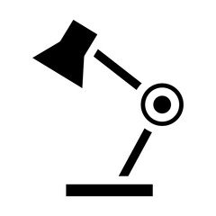 table lamp icon or logo isolated sign symbol vector illustration - high quality black style vector icons