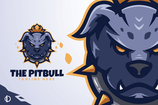 Bulldog - Mascot & Esport logo template, All elements in this template are editable