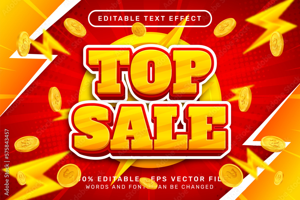 Poster top sale 3d text effect and editable text effect