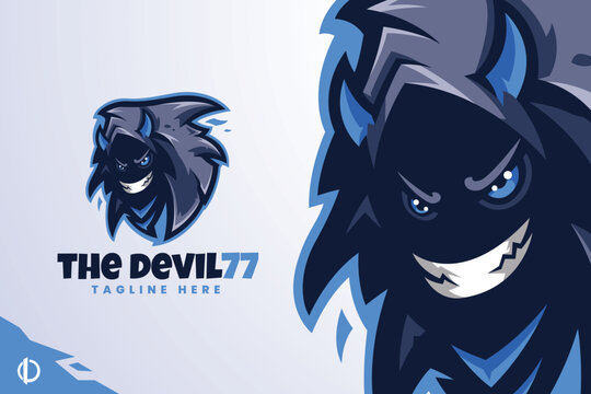 The Devil - Mascot & Esport logo template, All elements in this template are editable