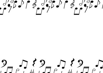 background with music theme and musical notes