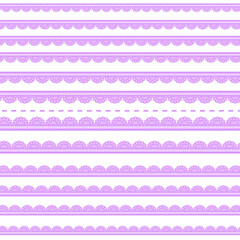 くすみカラーと春色フリルラインサイズ違い素材セット