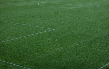 Obraz premium soccer field green.