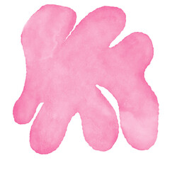 Pink Watercolor Abstract Shapes 