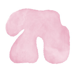 Pink Watercolor Abstract Shapes 