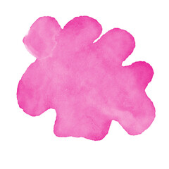 Pink Watercolor Abstract Shapes 