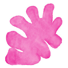 Pink Watercolor Abstract Shapes 