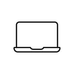 Editable Icon of Laptop,  Vector illustration isolated on white background. using for Presentation, website or mobile app