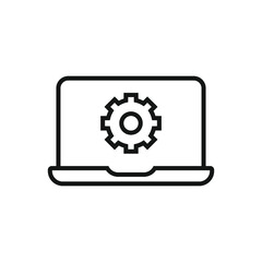 Editable Icon of Settings,  Vector illustration isolated on white background. using for Presentation, website or mobile app