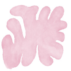 Pink Watercolor Abstract Shapes 