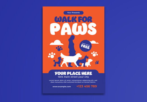 Walk For Paws Flyer