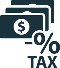 Profit after tax icon. Monochrome simple sign from common tax collection. Profit after tax icon for logo, templates, web design and infographics.