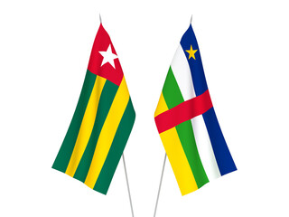 Togolese Republic and Central African Republic flags