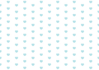 手書きの水色のハートのシームレスパターン、ベクターは分割してあります